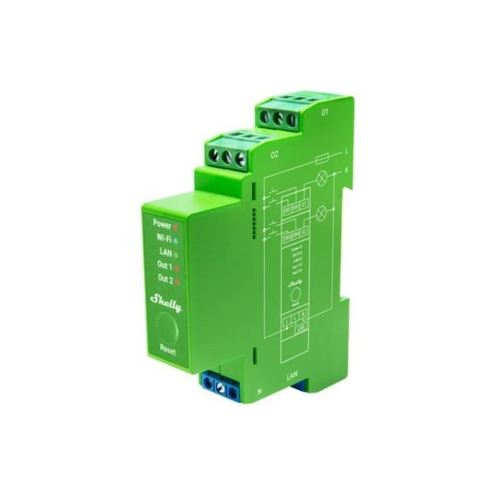 Shelly Relais "Pro Dimmer 2PM" LED/Glühbirne WLAN LAN BT DIN-Rail 0 Shelly Relais "Pro Dimmer 2PM" LED/Glühbirne WLAN LAN BT DIN-Rail 0