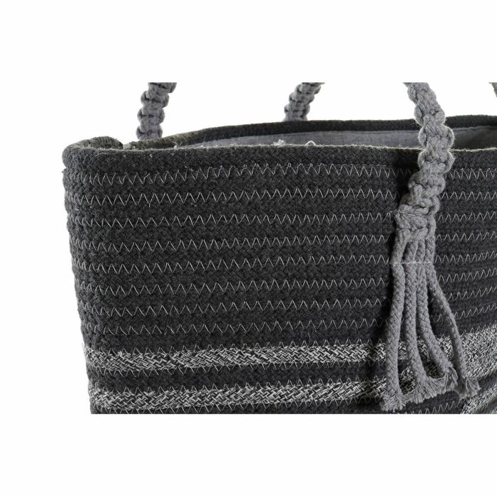 Sac DKD Home Decor 48 x 16 x 36 cm Gris 2