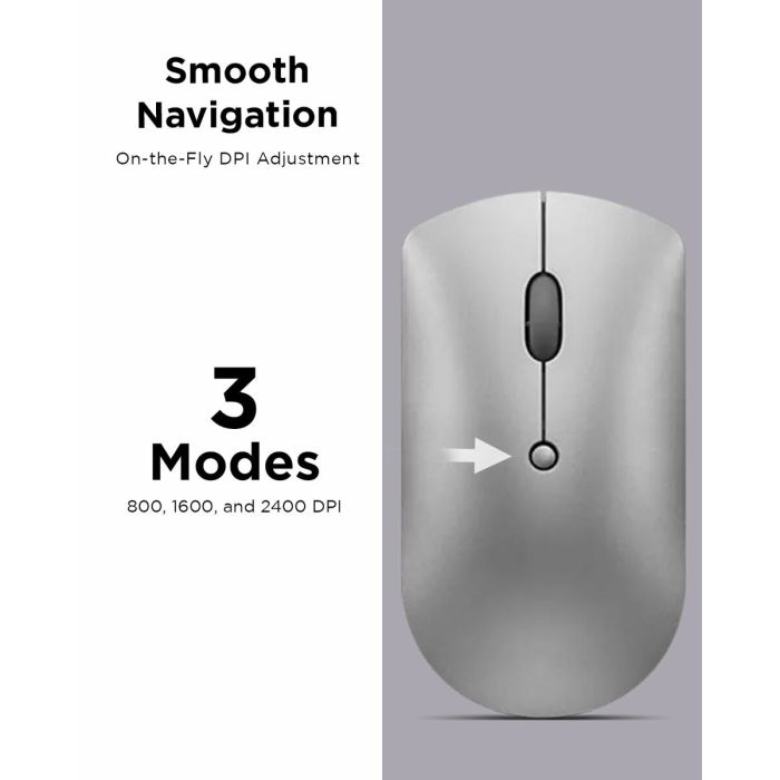 Souris sans-fil Lenovo Lenovo 600 Gris 2400 dpi 12