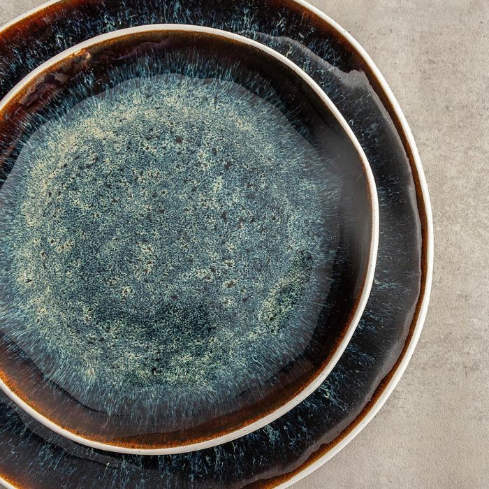 Plato Postre Porcelana Elite Bidasoa 20 cm (12 Unidades) 2