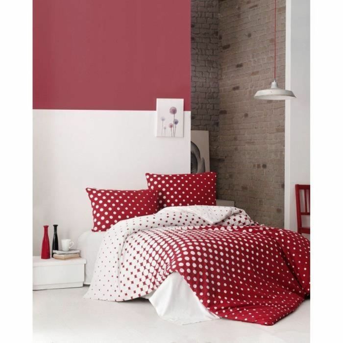 Parure de couette Rouge Lit king size 3 Pièces 4 Parure de couette Rouge Lit king size 3 Pièces 4