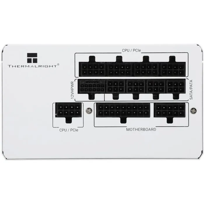 Thermalright TG1000 Alimentation PC 1000W ATX3.0 80+ Gold Full Modulaire Blanc avec Connecteur PCI-E 5.0 12VHPWR 16-Pin