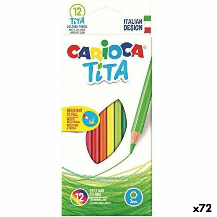 Ensemble de Crayons Carioca Tita 12 Pièces Multicouleur (72 Unités)
