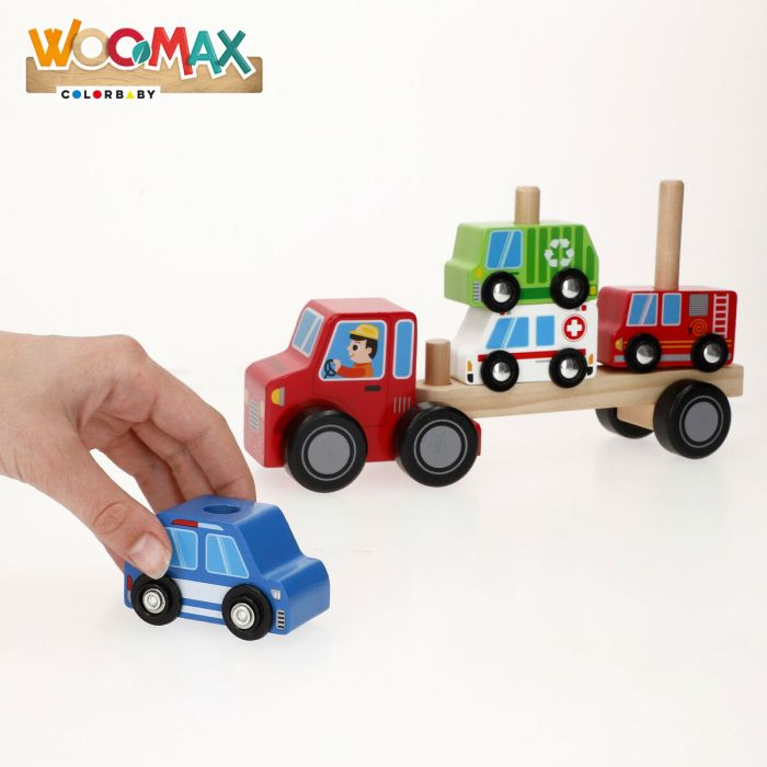 Camion porte-véhicules et Voitures 25 x 13 x 6 cm (6 Unités) 4