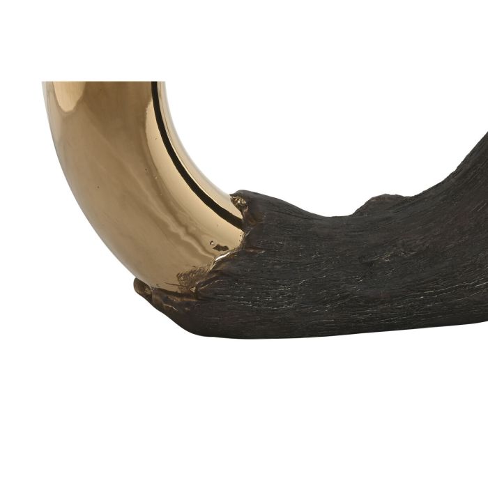 Vase Home ESPRIT Marron Doré Grès Moderne 29 x 9 x 33 cm 1 Vase Home ESPRIT Marron Doré Grès Moderne 29 x 9 x 33 cm 1