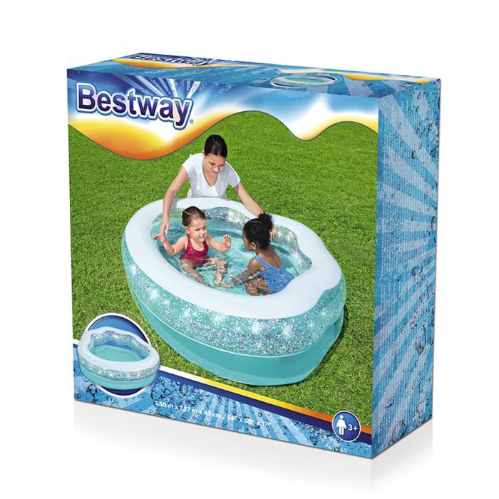 Bestway Piscine Gonflable Enfant Brillante 150x125x43 cm +3 Ans Jardin 52489 15
