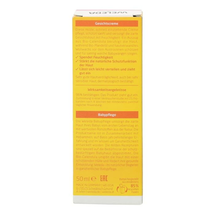 Crème Hydratante pour le Visage pour Bébés Weleda Baby Calendula 50 ml 2