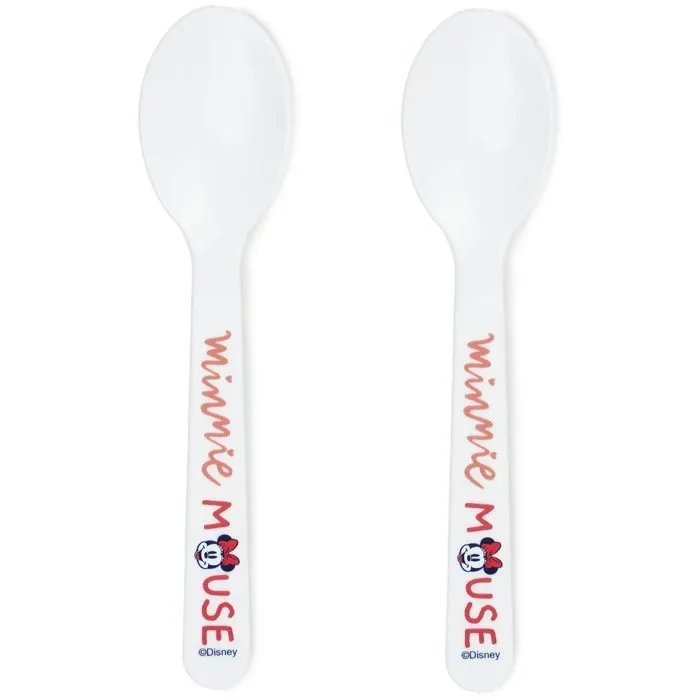 Disney Baby Minnie Collector - Set de 2 cuillères bébé ergonomiques avec étui de transport - Sans BPA, compatibles micro-ondes, pour enfants +10 mois