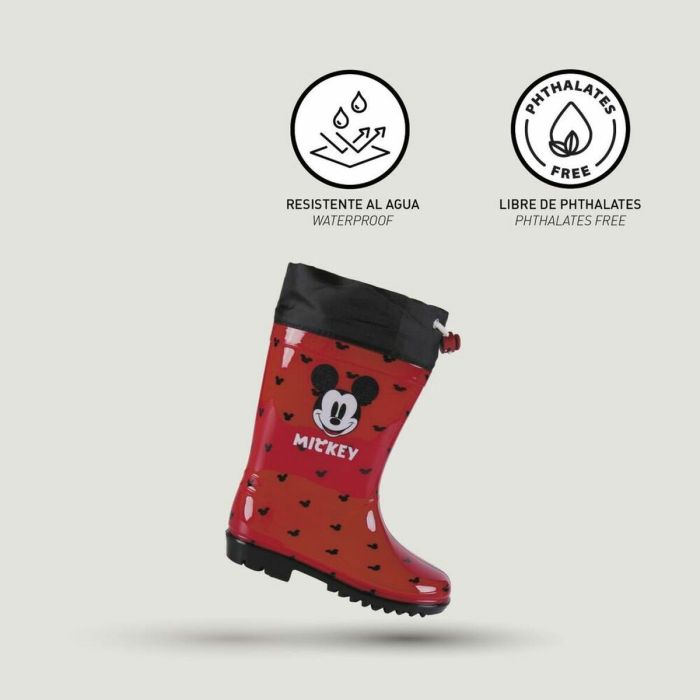 Bottes en Caoutchouc pour Enfants Mickey Mouse Rouge 3