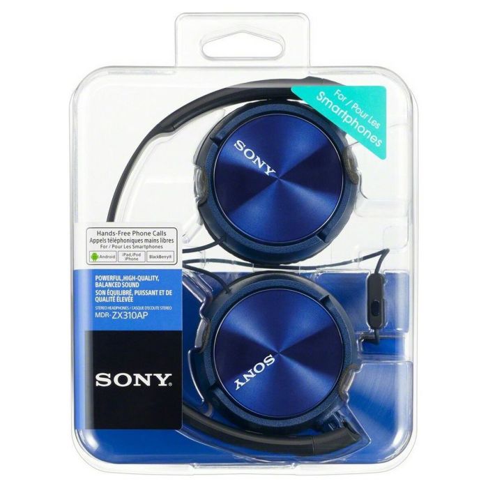 Casque audio Sony MDR-ZX310AP Bleu 2 Casque audio Sony MDR-ZX310AP Bleu 2