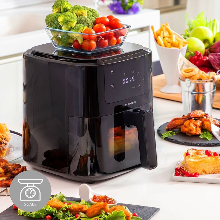 Friteuse à Air avec Balance InnovaGoods Fryinn Balance 5000 Noir 1500 W 5 L Acier inoxydable
