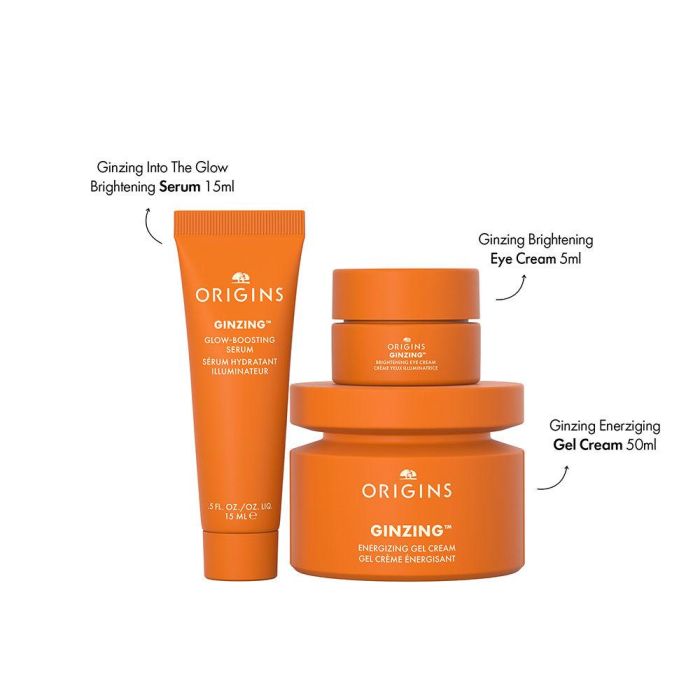 Origins Ginzing Crème Gel Énergisante À La Caféine + Nicainamide Étui 3 Piezas 1 Origins Ginzing Crème Gel Énergisante À La Caféine + Nicainamide Étui 3 Piezas 1