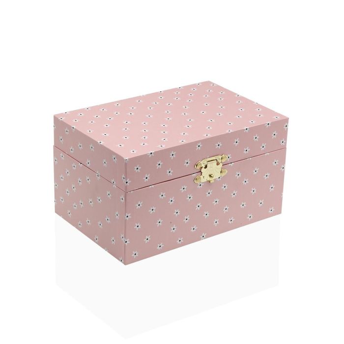 Boîte à bijoux Versa Bois Bois MDF 12 x 10 x 18 cm 4