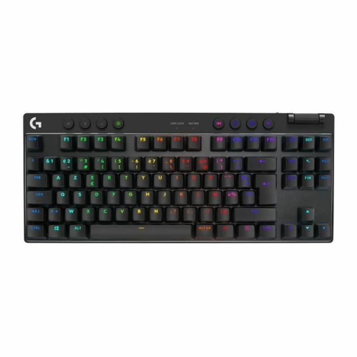 Logitech G Clavier Gaming G Pro X TKL Lightspeed Sans Fil USB AZERTY Noir