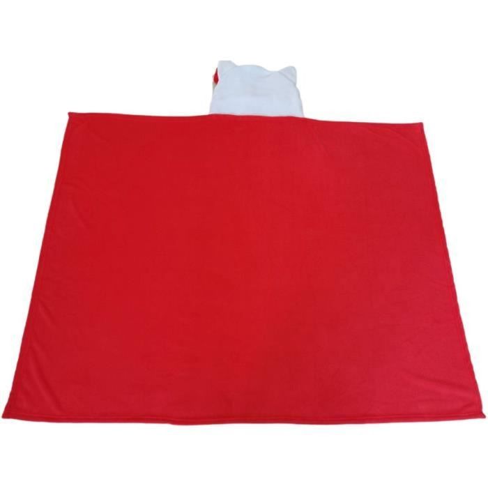 Couverture Hello Kitty Rouge animaux 2