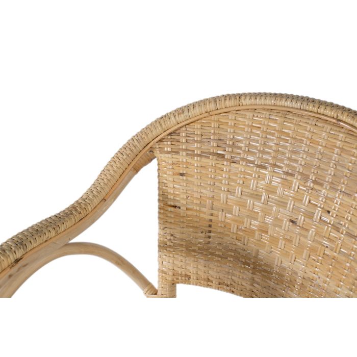 GINER Y COLOMER Fabrica2 - Lot de 2 fauteuils en rotin et bambou naturel, design intemporel - H84 x L55 x P63 cm 5