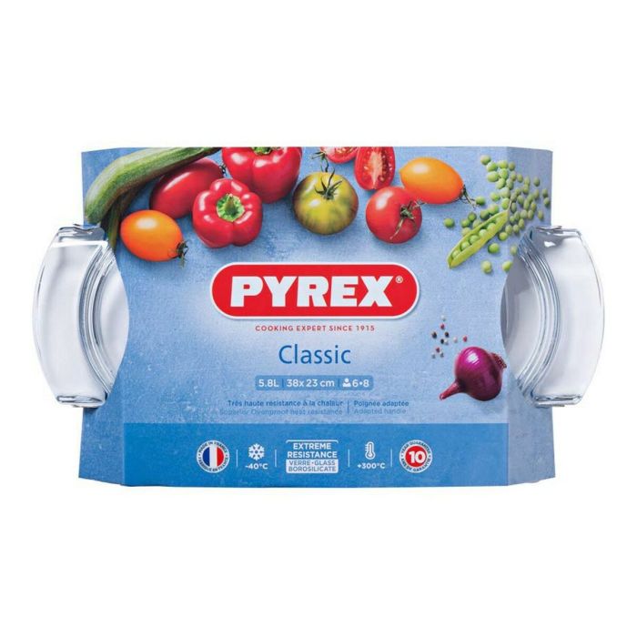 Plat de Four Pyrex 1040712 Blanc Transparent Verre trempé 6 L 4,5 g 4,5 L 12