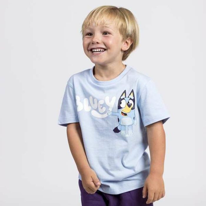 T shirt à manches courtes Enfant Bluey Bleu clair 2 T shirt à manches courtes Enfant Bluey Bleu clair 2