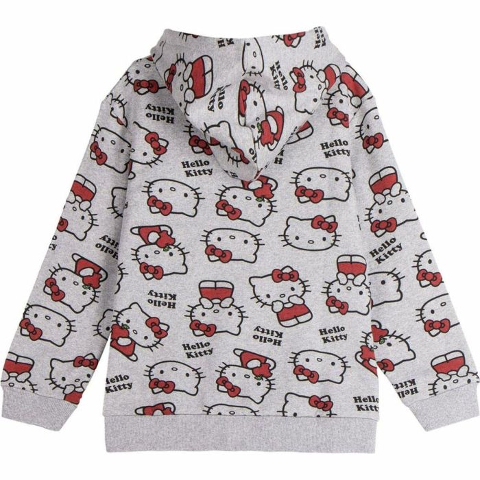 Sweat-shirt à capuche fille Hello Kitty Gris 42 10 Sweat-shirt à capuche fille Hello Kitty Gris 42 10