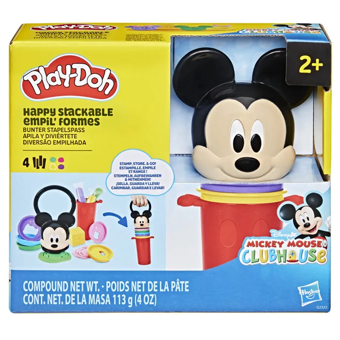 Play-Doh Empil' Formes Coffret de Pâte à Modeler Disney Junior Mickey, Jouet Créatif Loisirs Enfants Dès 2 Ans Play-Doh Empil' Formes Coffret de Pâte à Modeler Disney Junior Mickey, Jouet Créatif Loisirs Enfants Dès 2 Ans