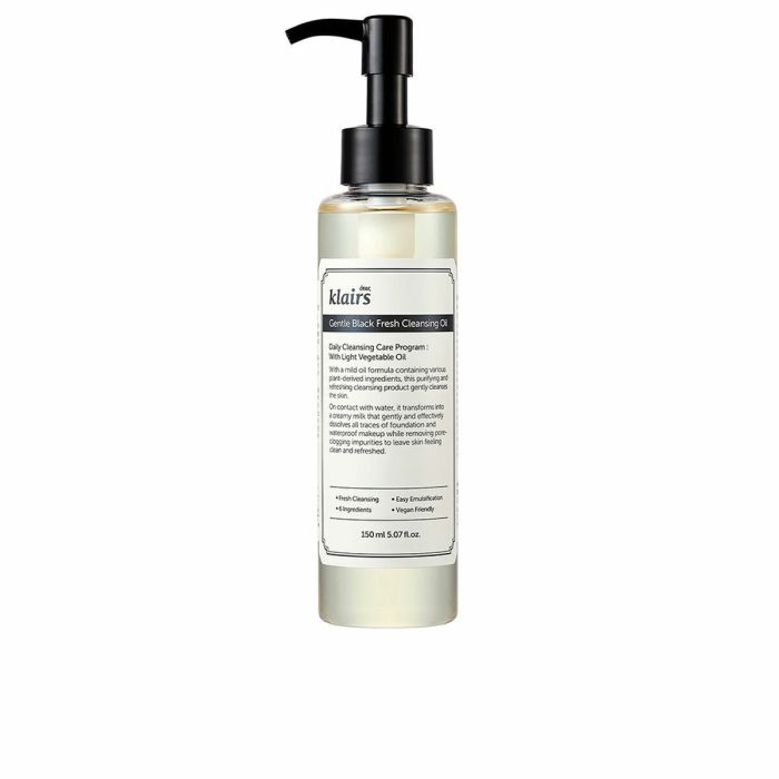 Klairs Huile Nettoyante Fraîche Gentle Black 150 ml