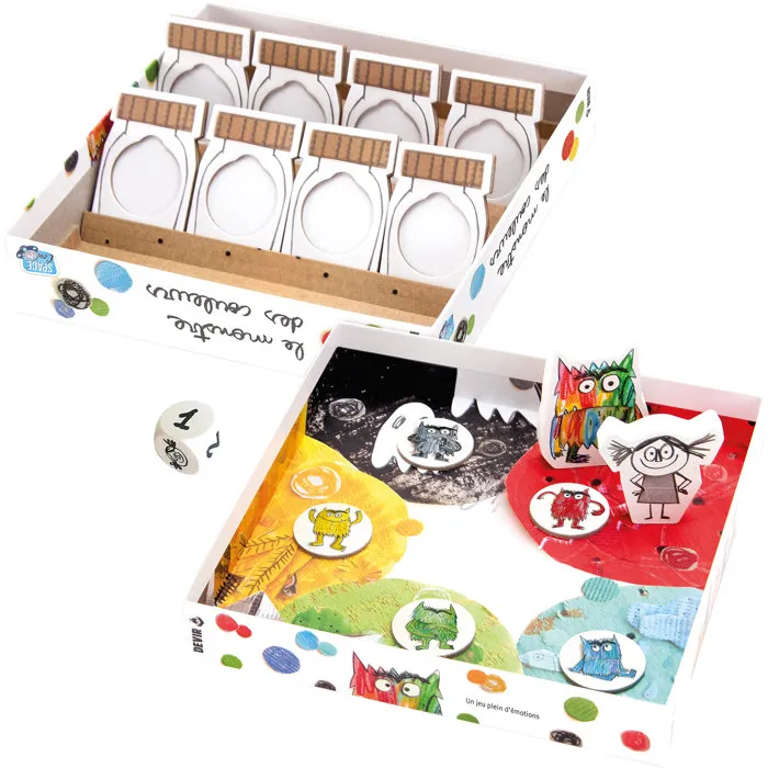 Asmodee Le Monstre des couleurs - Jeu éducatif sur les émotions - Édition compacte - De 3 ans - 2 à 5 joueurs - 20 min - Français