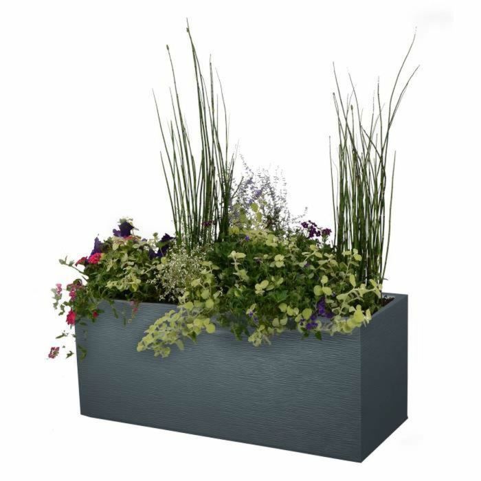 Jardinière EDA Graphit Up Rectangulaire Anthracite 99,5 x 39 x 43 cm 1 Jardinière EDA Graphit Up Rectangulaire Anthracite 99,5 x 39 x 43 cm 1
