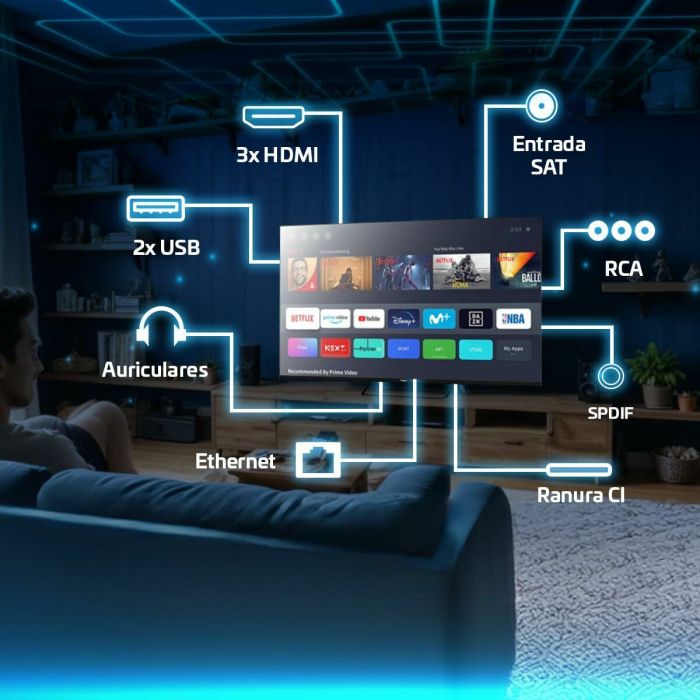 TV intelligente Engel LE3295QLED 32 Full HD 32" QLED 6 TV intelligente Engel LE3295QLED 32 Full HD 32" QLED 6