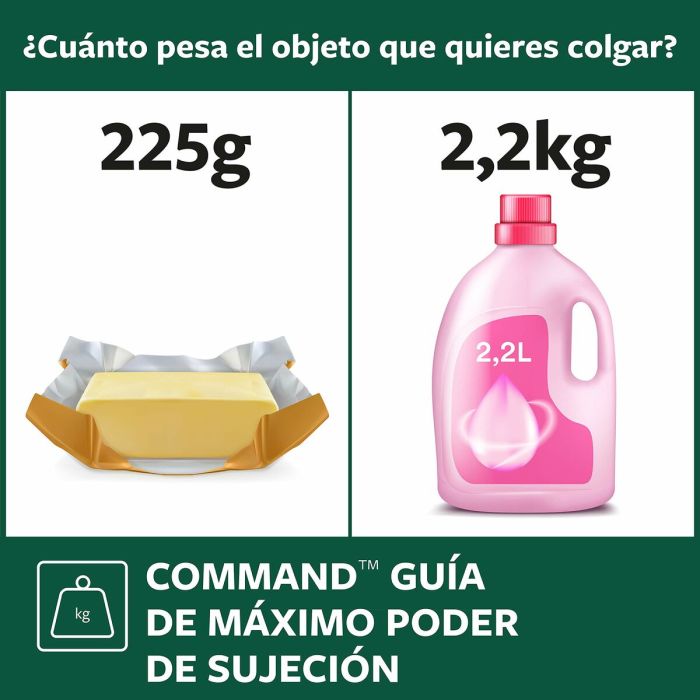 Crochet pour suspendre 3M Transparent Plastique (8 Unités) 5