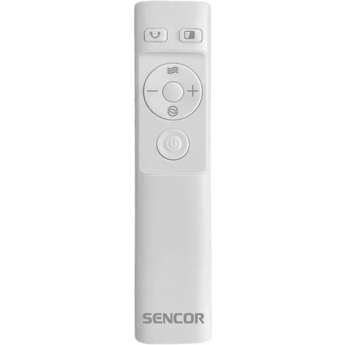 Sencor SFT 2404WH - Ventilateur tour sans pales, 3 vitesses, oscillation 50 degres, telecommande, 50 W, 55 dB, 32 * 32 * 62 cm