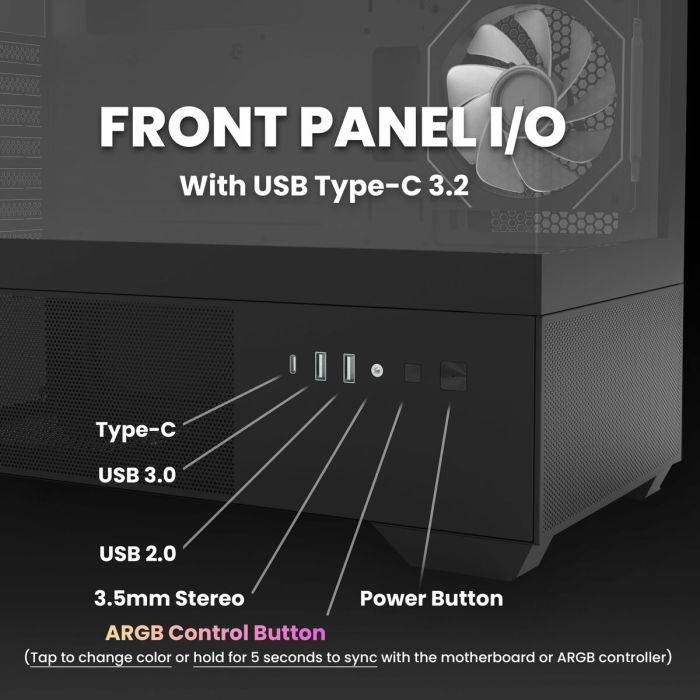 Boîtier ATX semi-tour Zalman CHRONIX Noir 8