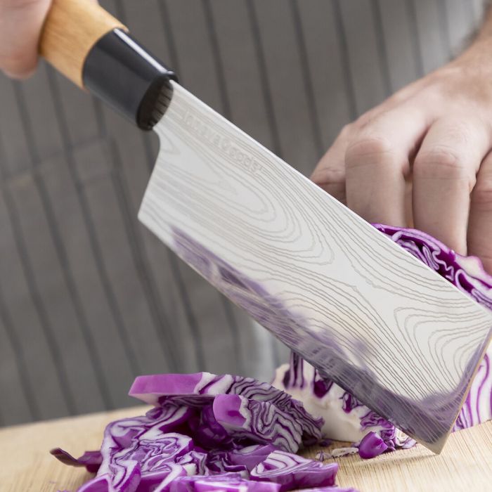 Ensemble de Couteaux avec Étui de Transport Professionnel Damas·Q InnovaGoods 7