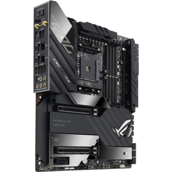 ASUS ROG Crosshair VIII Extreme Carte Mère Gaming (AMD X570, Socket AM4, Processeurs AMD Ryzen 5000 & 3000 Series, 4x DIMM DDR4, 128 Go Max, WiFi 6, Bluetooth 5.2, 2x 10 GbE)
