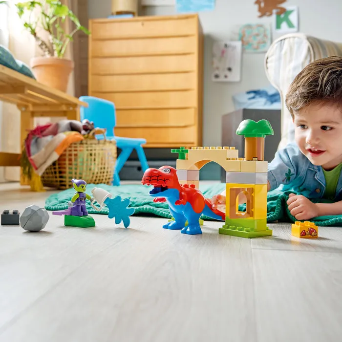 LEGO DUPLO Marvel 10463 Set de Construction 25 Pièces Spidey-Rex contre le Bouffon Vert, Jouet pour Enfants Dès 2 Ans