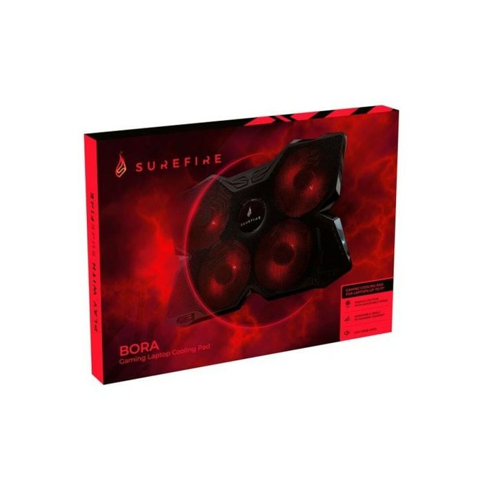 Support de refroidissement pour ordinateur portable gaming Verbatim Surefire Bora Noir 2 Support de refroidissement pour ordinateur portable gaming Verbatim Surefire Bora Noir 2