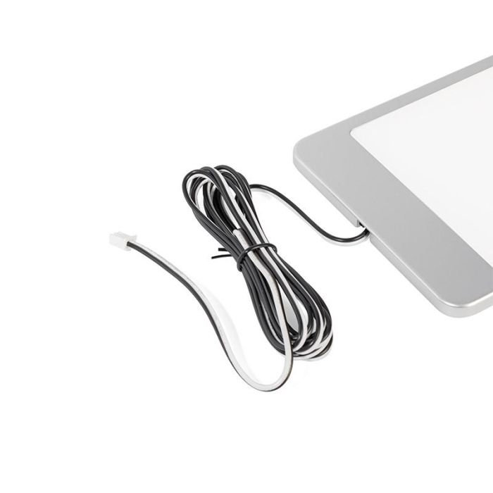 Lampara Paneled 5W Gris Con Sensor Pir Herrajes Alk 2