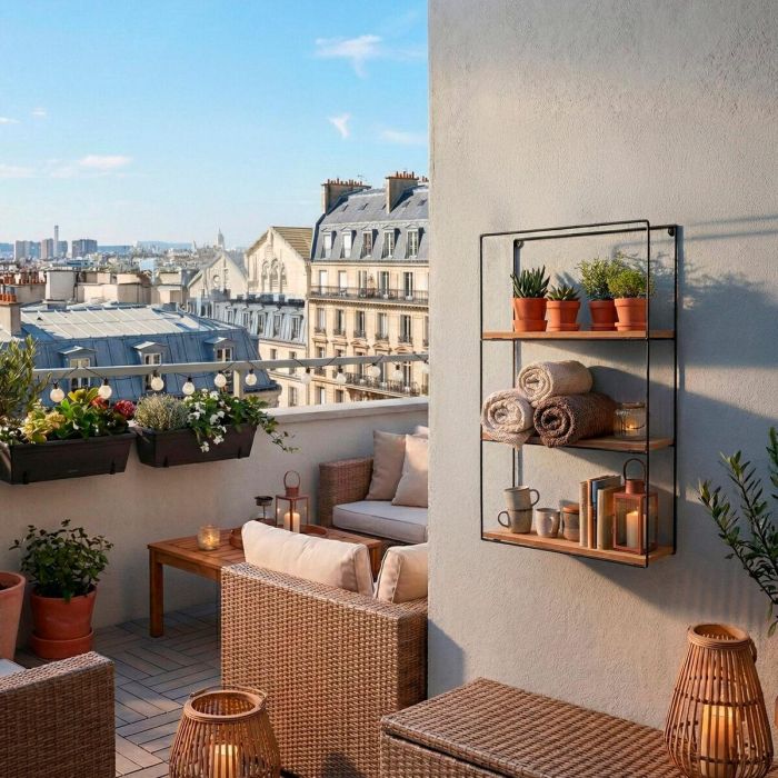 Étagère Max Home Fer Bois MDF 30 x 50 x 10 cm (4 Unités) 1