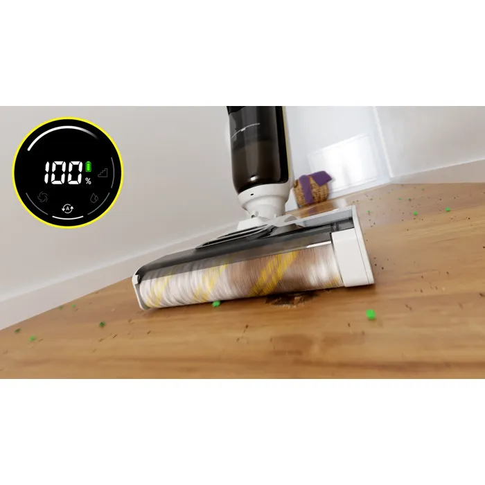 Kärcher FCV 4 Dry - Aspirateur balai laveur sans fil, pour surfaces jusqu'à 200 m², nettoyage eau et poussières, station de séchage incluse Kärcher FCV 4 Dry - Aspirateur balai laveur sans fil, pour surfaces jusqu'à 200 m², nettoyage eau et poussières, station de séchage incluse