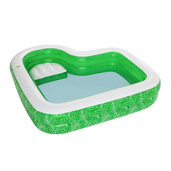 Bestway Piscine Gonflable 2 Chambres Tropicale 231x231x51 cm +6 ans Jardin 54336 6