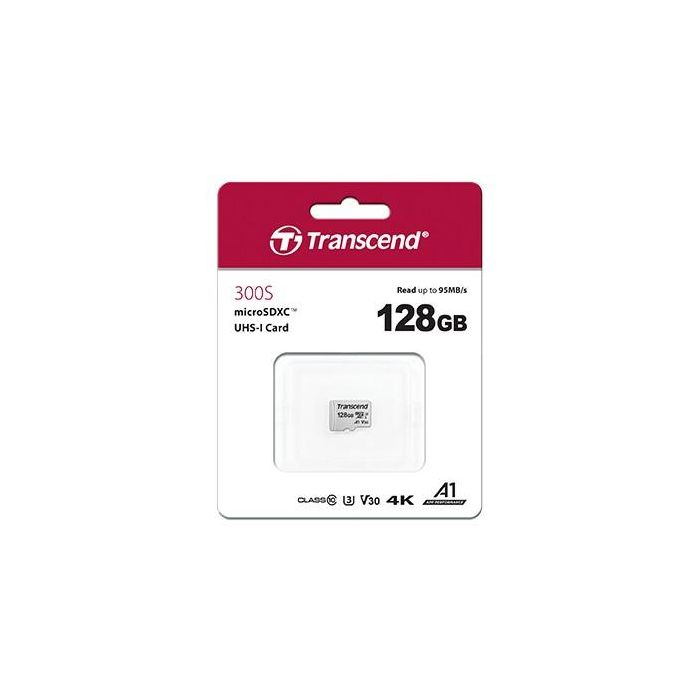 CARD 128GB Transcend 300S microSDXC 95MB/s +Adapter 1