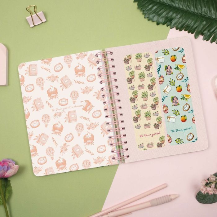 Agenda Finocam THE FLOWER JOURNAL A5 15,5 x 21,2 cm Rose 2026 5