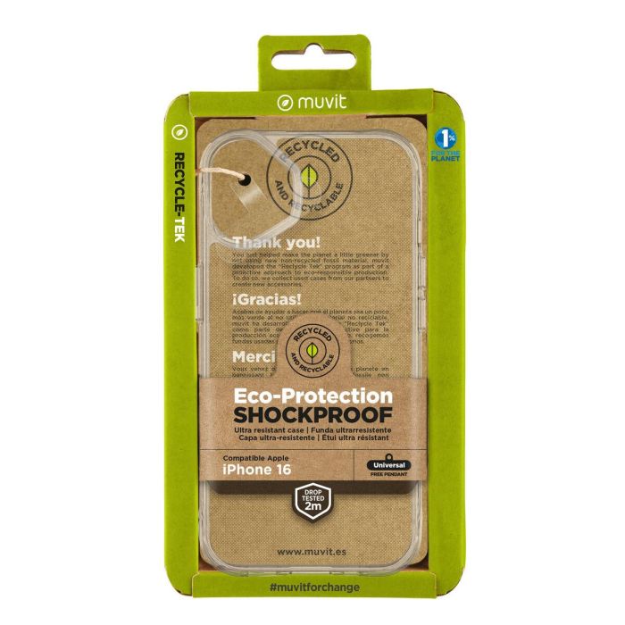 Protection pour téléphone portable Muvit for Change iPhone 16 0