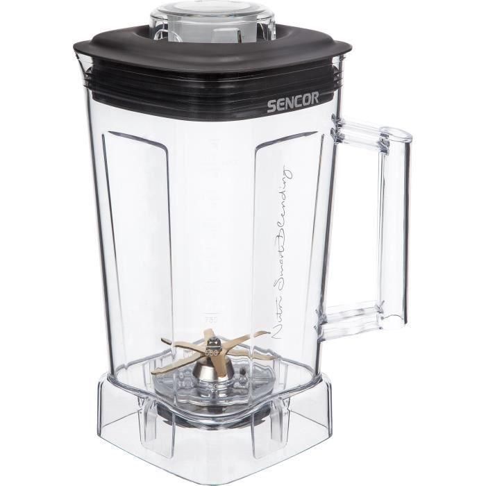 SENCOR SBU-8850NP Blender Super Puissant 2000 W, Noir Argent, Cruche 2 L Tritan, 6 Lames Acier Inoxydable, 33 000 RPM pour Smoothies et Aliments Sains
