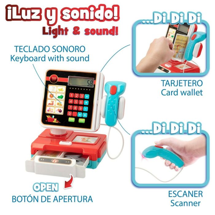 Caisse enregistreuse Jouet Colorbaby My Home 17 Pièces 18 x 19 x 11 cm 6 Unités 3