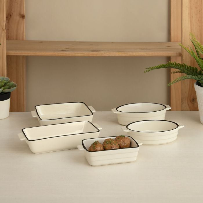 Casserole Quid Cocco Blanc Céramique 18 x 11 x 4 cm (12 Unités) (Pack 12x) 1