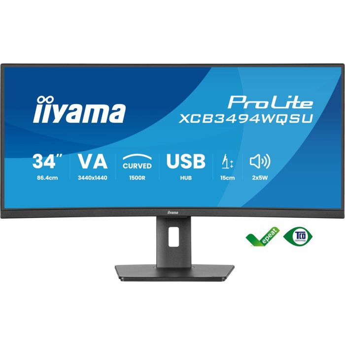 Écran Iiyama XCB3494WQSU-B1 34" UltraWide Quad HD 3