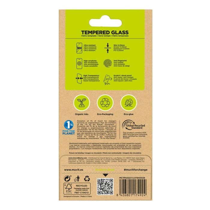 Film Protecteur pour Téléphone Portable Muvit for Change iPhone 17 Pro Max/16 Pro Max 1