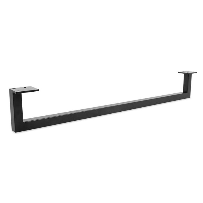 Pata Metal Bruss L820 H120 Negro Mate  Placa Sujecion 100X40 Q&Q 1