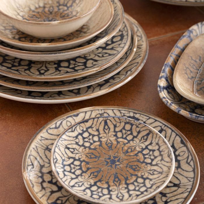 Plat pour pizza Bidasoa Deneb Hydrozero Marron Céramique Ø 30 cm (6 Unités) 3