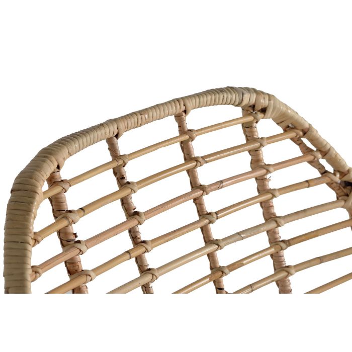 GINER Y COLOMER Lot de 2 Chaises en Rotin et Métal avec Coussin Inclus - 88 x 66 x 63 cm - Naturel - Design Artisanal - Montage Requis 3 GINER Y COLOMER Lot de 2 Chaises en Rotin et Métal avec Coussin Inclus - 88 x 66 x 63 cm - Naturel - Design Artisanal - Montage Requis 3